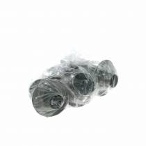 Artículo Juego de portavelas escalonado plata antiguo Ø9,5–10,5cm H7–14cm 4 piezas