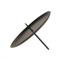 Artículo Portavelas enchufable negro Portavelas de Adviento Ø6cm 4 piezas