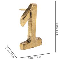 Artículo Alfileres para velas de Adviento, números del 1 al 4, juego de 4, 4 cm, 4 piezas