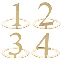 Artículo Anillos para velas cónicas, juego de números para corona de Adviento, 3 cm, 4 unidades