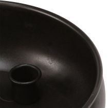 Artículo Portavelas portavelas negro con imanes Ø20cm
