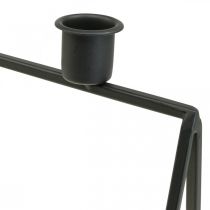 Artículo Candelabro Candelero negro Corona de Adviento L38cm H31cm