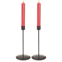 Artículo Candelabro marrón antiguo H21,5cm 2 piezas