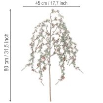Artículo Rama de pino artificial con piñas, rama de pino decorativa, artificial, 80 cm, 3 piezas