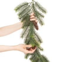 Artículo Rama de pino decorativa, guirnalda artificial para arreglos invernales, 190 cm.