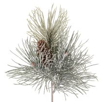 Artículo Rama de pino artificial con piñas, de invierno, 40 cm.