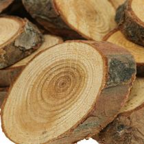 Discos de madera deco chispas madera pino ovalado Ø4-5cm 500g