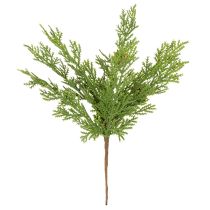 Artículo Rama de pino artificial con piñas, 28 cm, 6 unidades