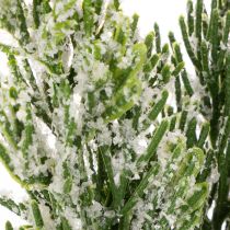 Artículo Rama de pino cubierta de nieve artificial para arreglos florales y decoraciones de Adviento, 40 cm, 3 unidades.