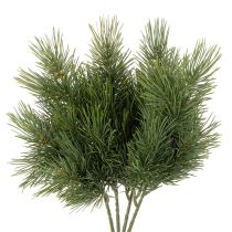 Artículo Rama de pino artificial para decoración invernal, 40 cm, 4 unidades