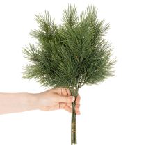 Artículo Rama de pino artificial para decoración invernal, 40 cm, 4 unidades