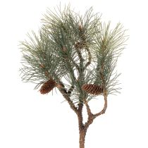 Artículo Rama de pino artificial con piñas, decoración para salón, 93 cm.