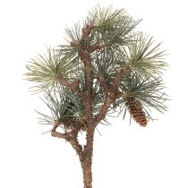 Artículo Rama de pino artificial con piñas, decoración para salón, 93 cm.