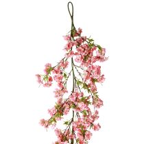 Artículo Guirnalda de flores de cerezo guirnalda de flores artificiales rosa 170cm