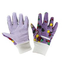 Guantes de jardín Kixx violeta talla 6