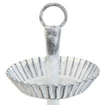 Artículo Soporte para tartas Shabby Chic metal blanco 2 niveles Ø16,5cm