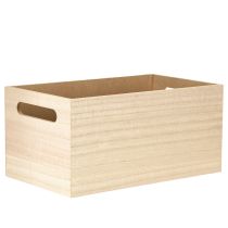 Artículo Caja de madera pequeña caja de madera flores mariposa 30x18cm