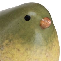 Artículo Pequeño pájaro de cerámica decoración de cerámica verde primavera 8,5 cm 4 piezas