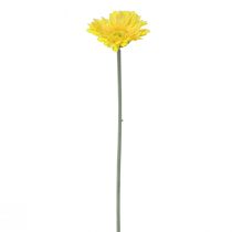 Artículo Flores artificiales Gerbera amarilla 45cm