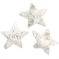 Artículo Decoración Estrella de Coco Estrellas de Coco Blanco Lavado 5cm 30uds