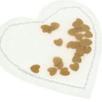 Artículo Confeti corazón dorado 5cm 24 piezas