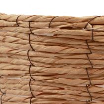 Artículo Cesta con asa cesta para plantas cesta regalo artificial 31×23×36cm