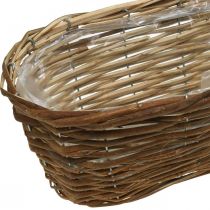 Cesta, jardinera, cesta de madera para plantar naturaleza L41cm H13.5