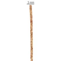 Artículo Cordón decorativo brillante en rollo para manualidades y decoración, 3 mm de grosor, 20 m de largo.