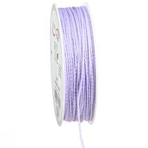 Artículo Cordón con mica cordón decorativo violeta iridiscente 15mm 50m