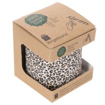 Artículo Cinta de regalo con estampado de leopardo para decoración creativa, cinta rizada de 10 mm y 100 m.