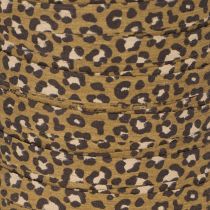 Artículo Cinta rizada con estampado de leopardo, ideal para envolver regalos de forma creativa, 10 mm, 100 m.