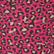 Artículo Cinta decorativa con estampado de leopardo, color rosa, cinta rizada para envolver regalos y manualidades, 10 mm de ancho, 100 m de largo.