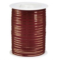 Artículo Cinta rizada cinta de regalo roja con rayas doradas 5mm 250m