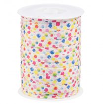 Artículo Cinta rizadora con globos cinta decorativa blanca, colorida 10mm 250m