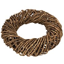Artículo Corona decorativa hecha de ramas naturales, corona de ratán, redonda, grande, 45 cm.