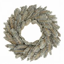 Corona decorativa conos Corona de Adviento corona de puerta blanca, purpurina Ø35cm