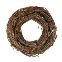 Deco Guirnalda Vid Ø25cm Marrón Guirnalda natural de ramitas decoración de mesa
