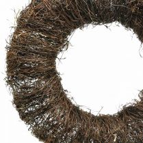 Guirnalda de Vid Corona Marrón Grande de ramas de vid Guirnalda de madera natural Ø45cm