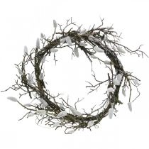 Guirnalda decorativa amentos de sauce artificial decoración de mesa Pascua Ø26cm