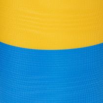 Artículo Cintas de moiré para coronas de 150 mm en azul y amarillo: cinta decorativa y de luto de primera calidad, para celebraciones, cinta para lazos.
