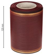 Artículo Cinta para corona Burdeos Moiré cinta decorativa 125mm