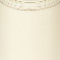 Artículo Cinta para coronas color crema con borde dorado, supersatinada, 125 mm de ancho, 25 m de largo - Impermeable, ideal para impresión por ordenador y respetuosa con el medio ambiente.