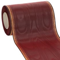Artículo Cinta para corona Moiré 150 mm Decoración de cinta de tafetán burdeos