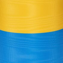 Artículo Cinta de muaré azul y amarilla para corona, 100 mm, cinta nacional, cinta de club, cinta decorativa, cinta de luto festivo, acetato