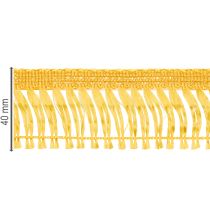 Artículo Borlas de cinta para corona, flecos dorados autoadhesivos de 40 mm y 25 m.