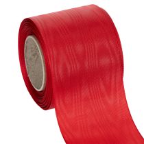 Artículo Cinta roja para coronas de 75 mm x 25 m - Arreglos florales y decoración funeraria, cinta resistente para letras.