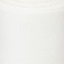 Artículo Cinta blanca para coronas, de alta calidad, 75 mm x 25 m: cinta decorativa para floristería y servicios funerarios, ideal para impresión.