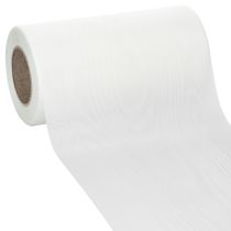 Artículo Cinta de corona blanca para floristería funeraria, 175 mm de ancho, 25 m de largo, cinta de acetato de alta calidad