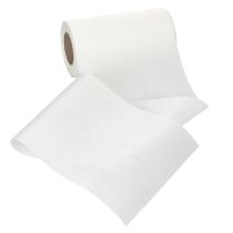 Artículo Cinta de corona blanca para floristería funeraria, 175 mm de ancho, 25 m de largo, cinta de acetato de alta calidad
