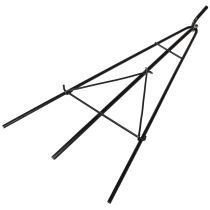 Artículo Soporte de corona de metal para decoración, como caballete.